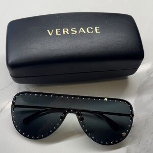 Versace Dark Studded Sunglasses